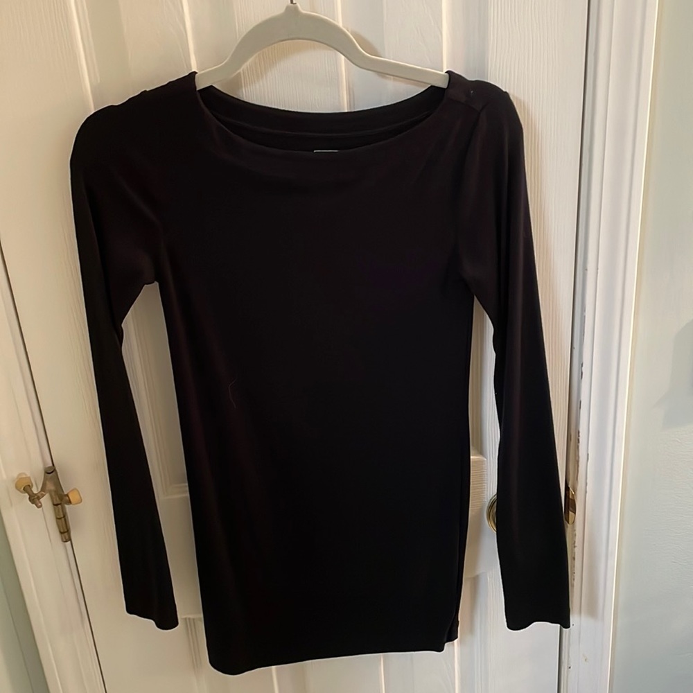 Gap maternity long sleeve shirt, black, size Xs